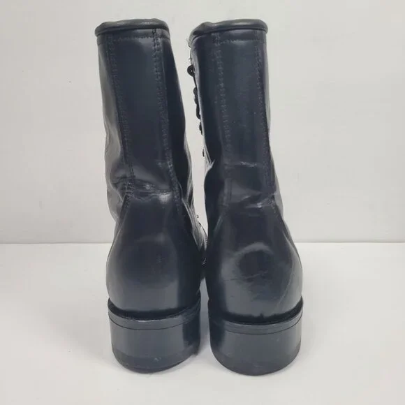 Laredo Kilte Roper Women's Black Leather Lace up Western Boots US Size 7M - Picture 4 of 12